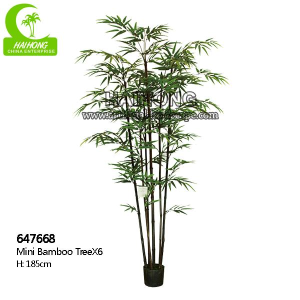 arbre en bambou vert artificiel réaliste pour la décoration de jardin et de landscpe