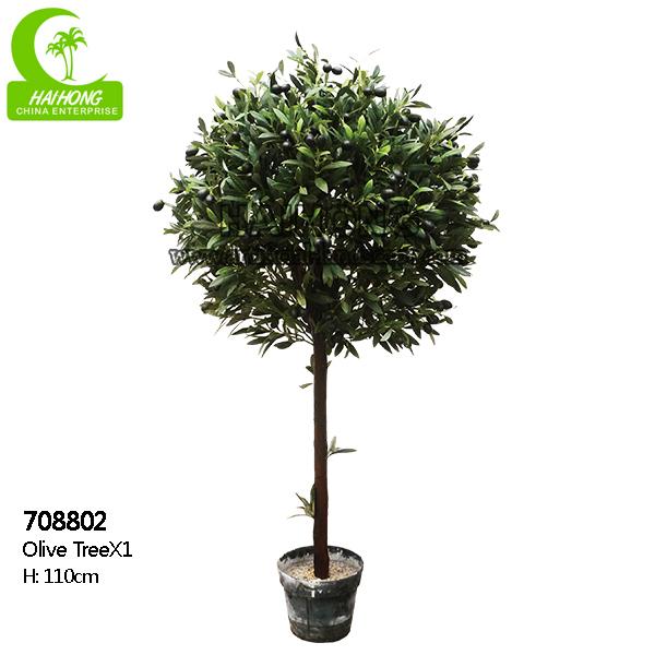 Vente chaude d'usine chinoise Olive Tree artificielle pour l'arbre d'Olive Bonsai de décoration