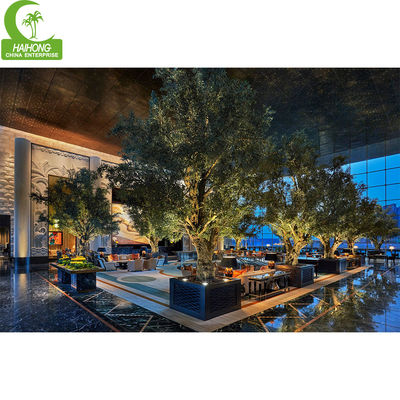 Large Artificial Tree Decorative PlantWedding Giant Faux Olive Tree For Indoor Decoration Silk Plants Luxurious Mall Decoration