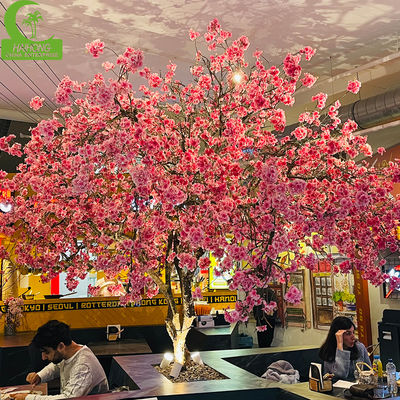 3m-6m LED Lights Artificilal Cherry Flowers Tree Customize Indoor Sakura Faux Decor Tree Big Artifical Blossom Trees for Wedding