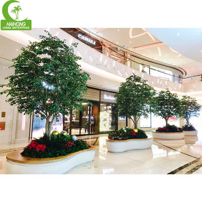 Indoor Decorative Artificial Wooden Tree Large Articicial Ficus Tree Green Artificial Banyan Tree