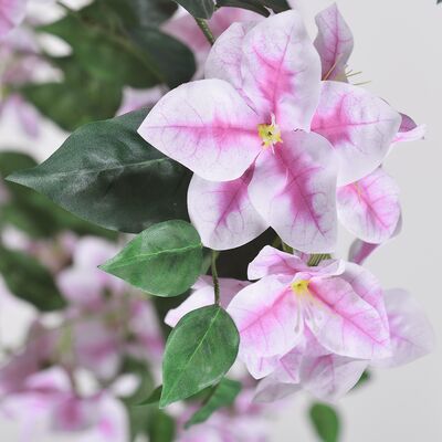 Artificial Bougainvillea Tree with Flower in Plastic Pot for Front Porch Home Office Garden Party Decoration