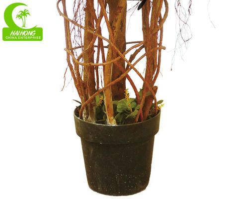 lifelike 90cm Artificial Boxwood Topiary Outdoor With Multi Nature Trunk