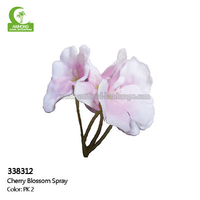 Plastic Stem Real Touch Artificial Flowers , Cherry Blossom Artificial Flowers 110cm