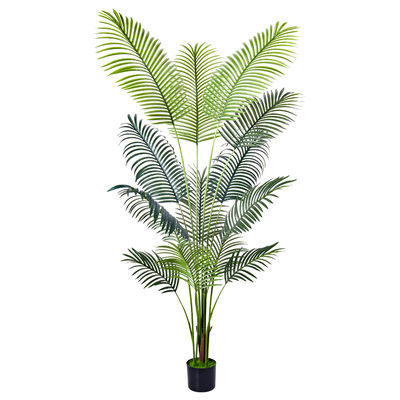Artificial Palm Tree  wholesale​ Realistic Fiber Trunks Faux Tropical Areca Floor Plant for Indoor Home and Office Decor