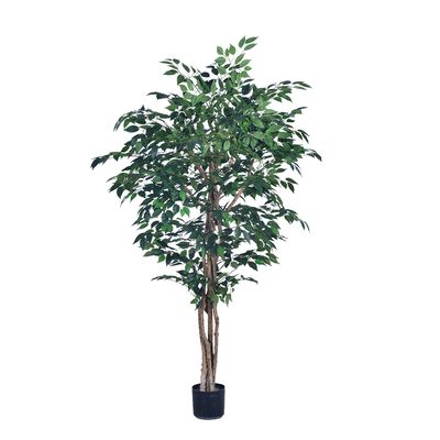 Ficus artificiel 6 pieds, banian artificiel pour la décoration