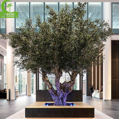 Large Artificial Tree Decorative PlantWedding Giant Faux Olive Tree For Indoor Decoration Silk Plants Luxurious Mall Decoration