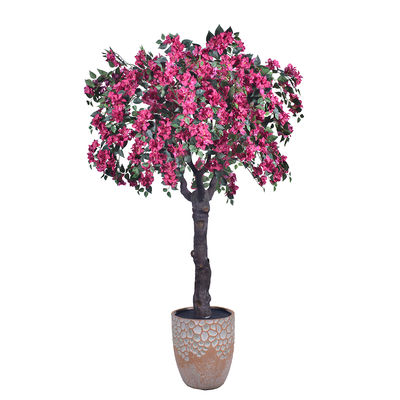 Plantes Artificielles Presque Naturelles Bougainvilliers Artificiels Fleurs Roses Décoration de Noël Arbre de Fête