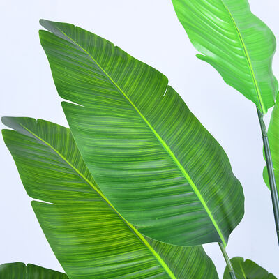 Wholesale Artificial Plants Palm Tree & Birds of Paradise - Model K Traveler's Palm 5.2ft-8.2ft | Haihong Factory Direct | Large Tropical Artificial Trees for Outdoor Landscaping