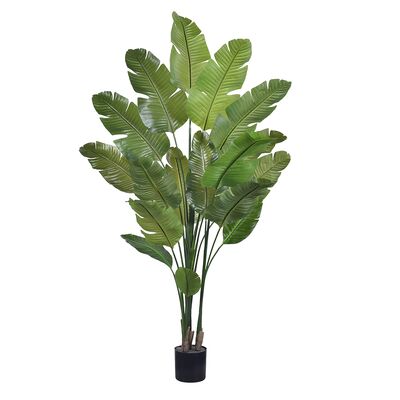 Nouvelle Arrivée Haihong Plantes Artificielles d'Intérieur Réalistes Oiseau de Paradis Plante Artificielle Décoration Tropicale de Palmier Salon pour la Maison