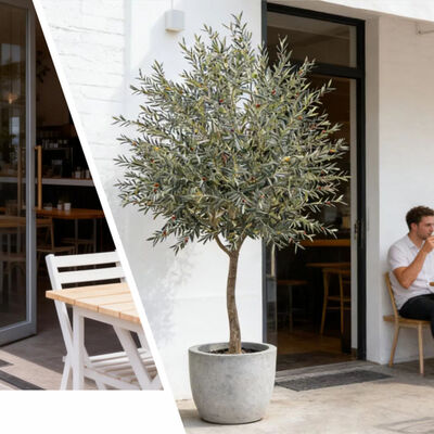 Plante artificielle à vendre en vente en chaleur combinant des oliviers en pot d'une haute qualité Olivier ornemental artificiel pour la décoration intérieure