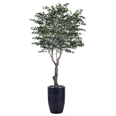 Grands faux arbres de 280 cm x 250 cm anti-ultraviolets, plantes de bonsaï, fournitures de jardin en plastique pour jardin domestique
