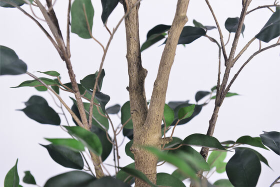 Indoor/Outdoor UV Protected Artificial Plants Banyan Tree High-Fidelity PE Decorative Art High-Low Leaves for Easter Home Decor