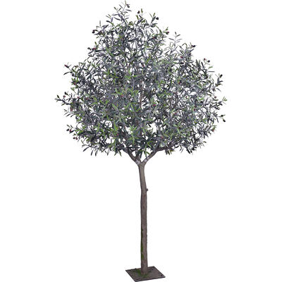 2.4m Arbre d'olivier artificiel tout en plastique — Arbre d'olivier artificiel réaliste pour la maison, l'hôtel et les espaces commerciaux