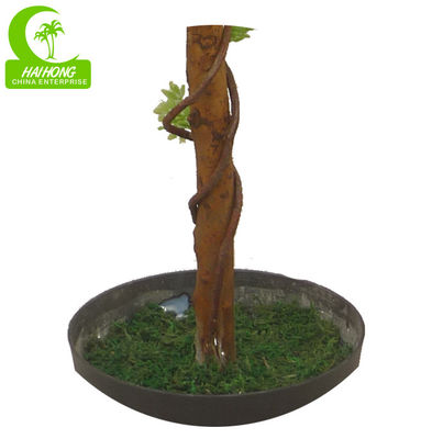 Water Drop Shape 5ft Artificial Topiary Tree , Faux Topiary Balls In Pots