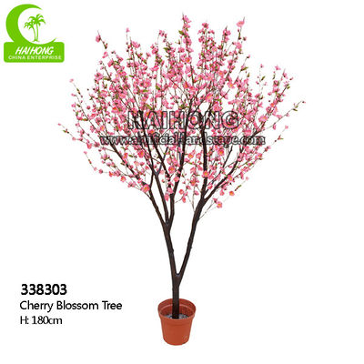 Aménagement artificiel élevé fait main de la simulation 180cm Cherry Blossom Tree For Garden d'usine