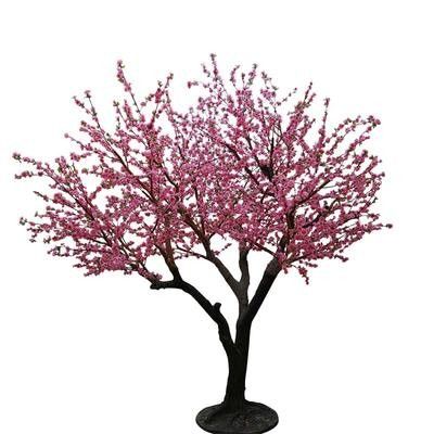 Peach Blossom Cherry Artificial Wishing Tree Indoor Festival Wedding Decoration