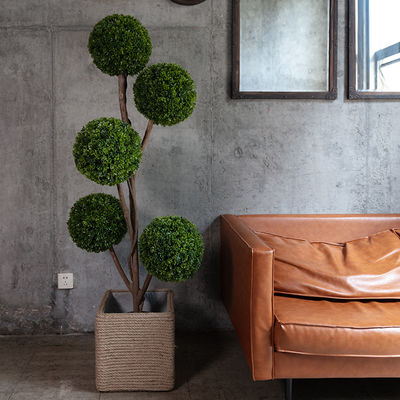 180cm Doorway Artificial Potted Floor Plants Anti Fading Indoor Green Boxwood